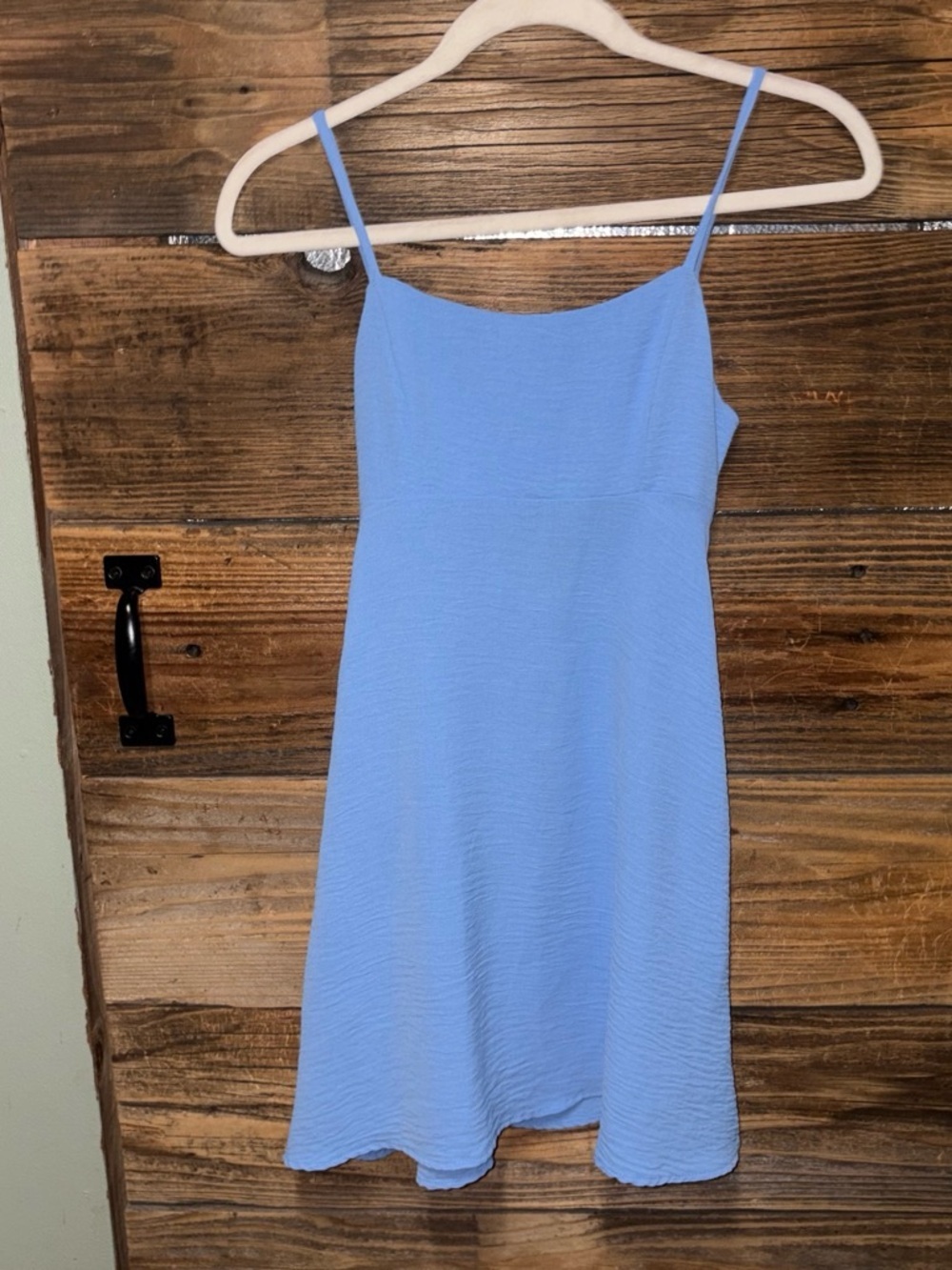 Altar'd State Sky Blue Spaghetti Strap Mini Dress